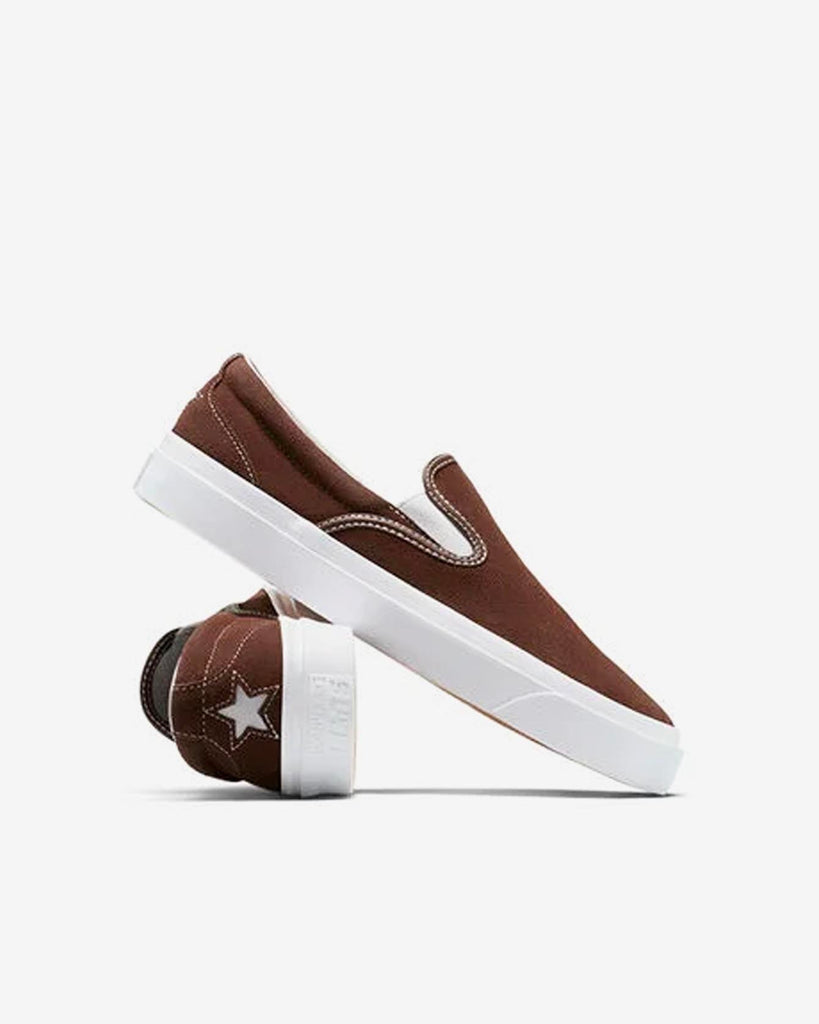 A12916C: One Star Converse Cons Slip Brown
