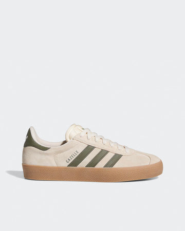 Adidas Skateboarding Gazelle ADV Ecru Tint Olive Gum IH3351