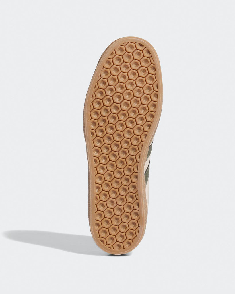 Adidas Skateboarding Gazelle ADV Ecru Tint Olive Gum IH3351