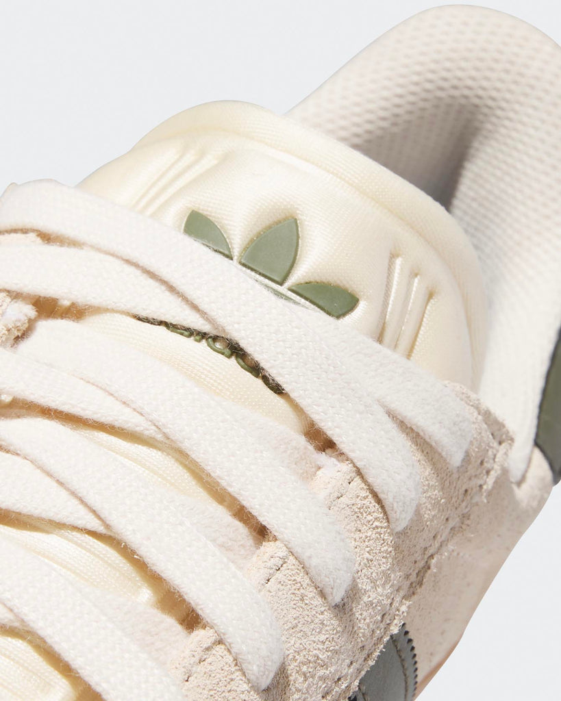 Adidas Skateboarding Gazelle ADV Ecru Tint Olive Gum IH3351