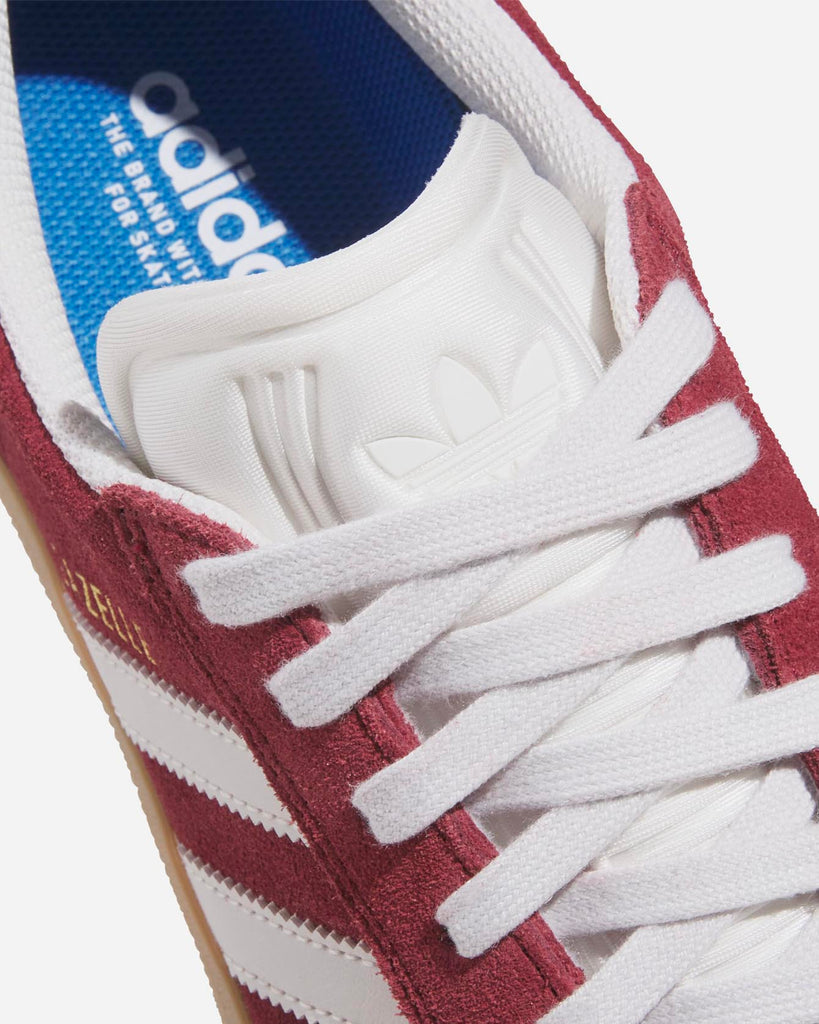 Adidas Skateboarding Gazelle ADV Shadow Red Crystal White Gold JR2000