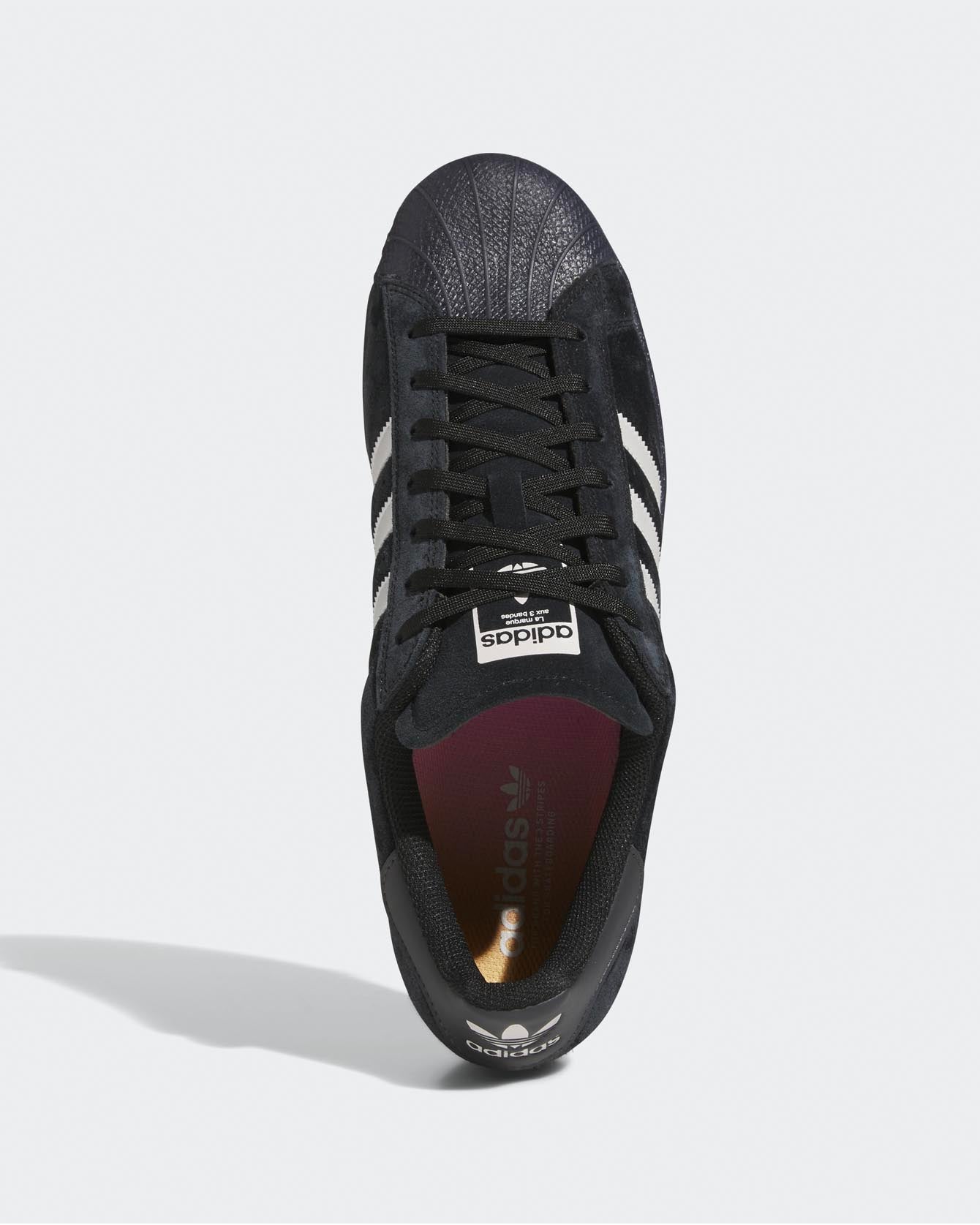 Adidas Superstar ADV Black Suede White – theflowstore