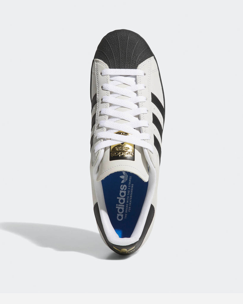 Adidas Superstar ADV White Black White Gold style number JH8138