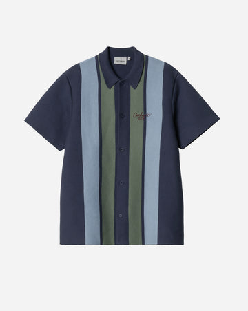 Carhartt S/S Memory Knit Shirt Percy Stripe Ink