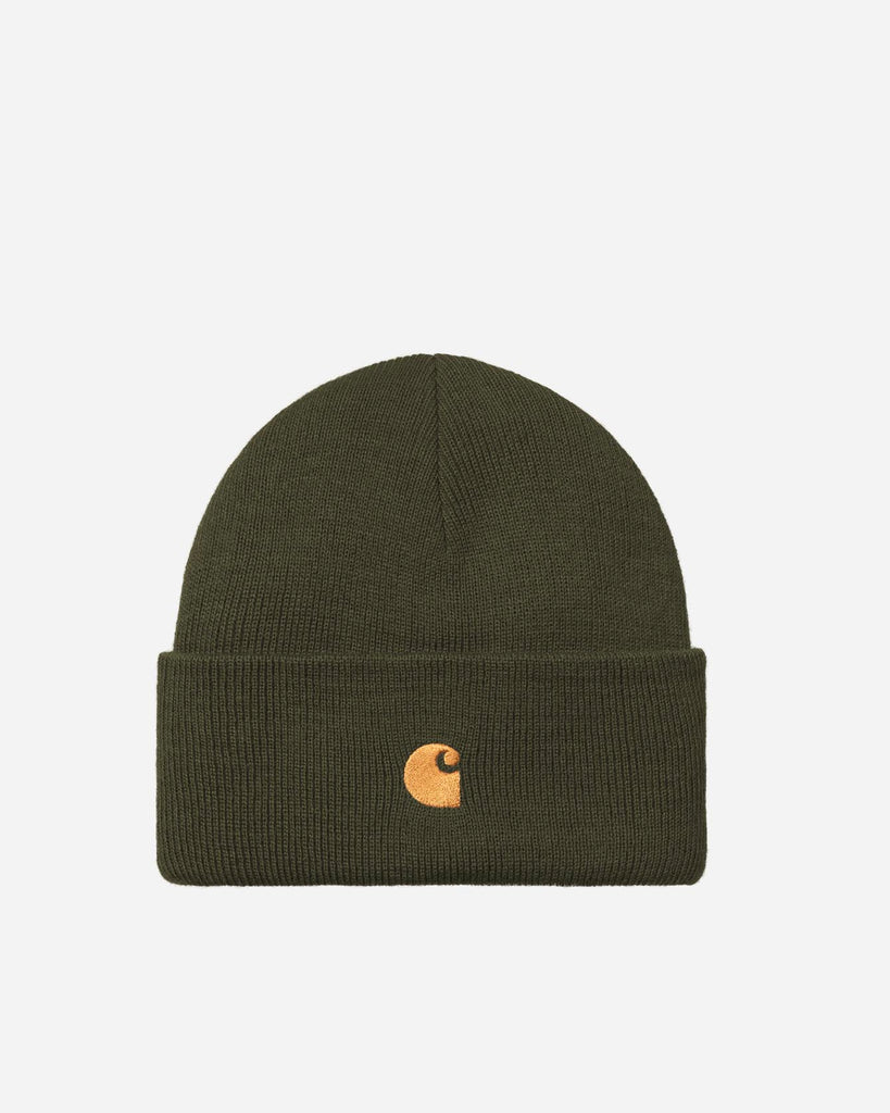 Carhartt Wip: Chase Beanie Olive Gold Style: I026222_3CB_XX  