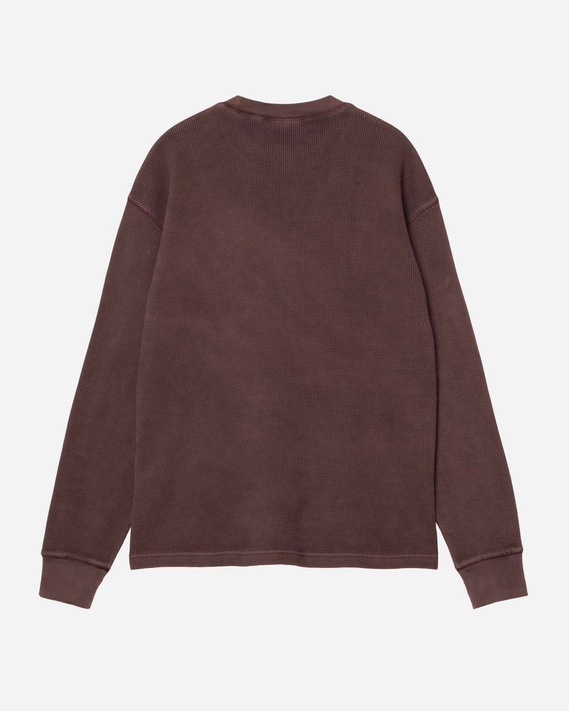 Carhartt Wip: L/S Vista Waffle T-Shirt Palisander garment dyed 
style: I035304_33H_GD