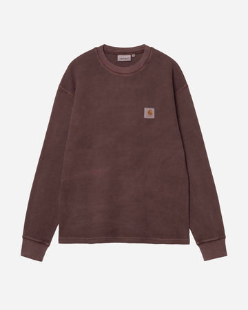 Carhartt Wip: L/S Vista Waffle T-Shirt Palisander garment dyed 
style: I035304_33H_GD