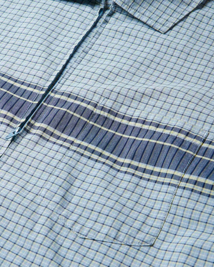 Gramicci Zip Up Wave Shirt Pacific Plaid