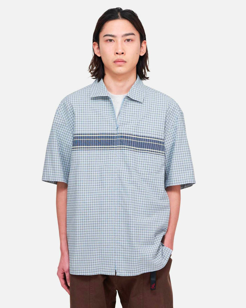 Gramicci Zip Up Wave Shirt Pacific Plaid