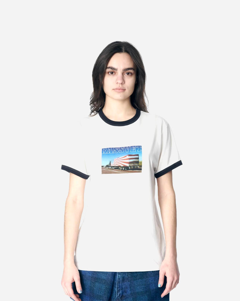 Rassvet JK Truck Ringer Shirt Knit Off White 
style: PACC17T007