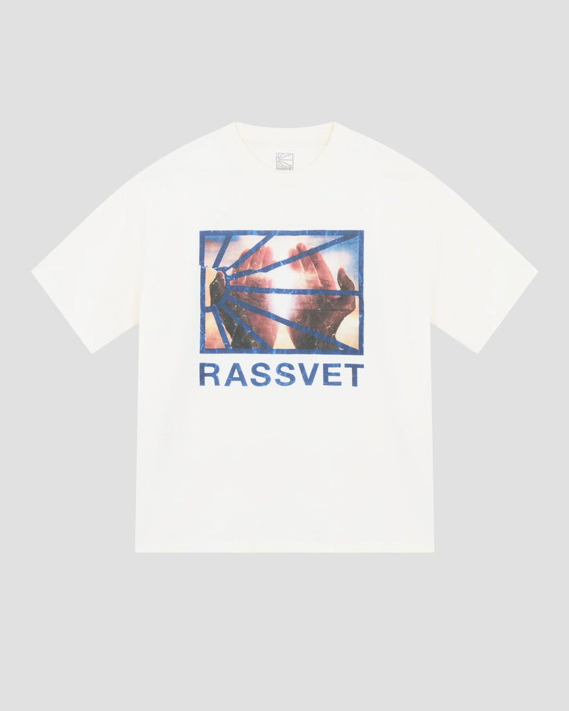 Rassvet Logo Tee Shirt Knit Off White style: PACC17T001