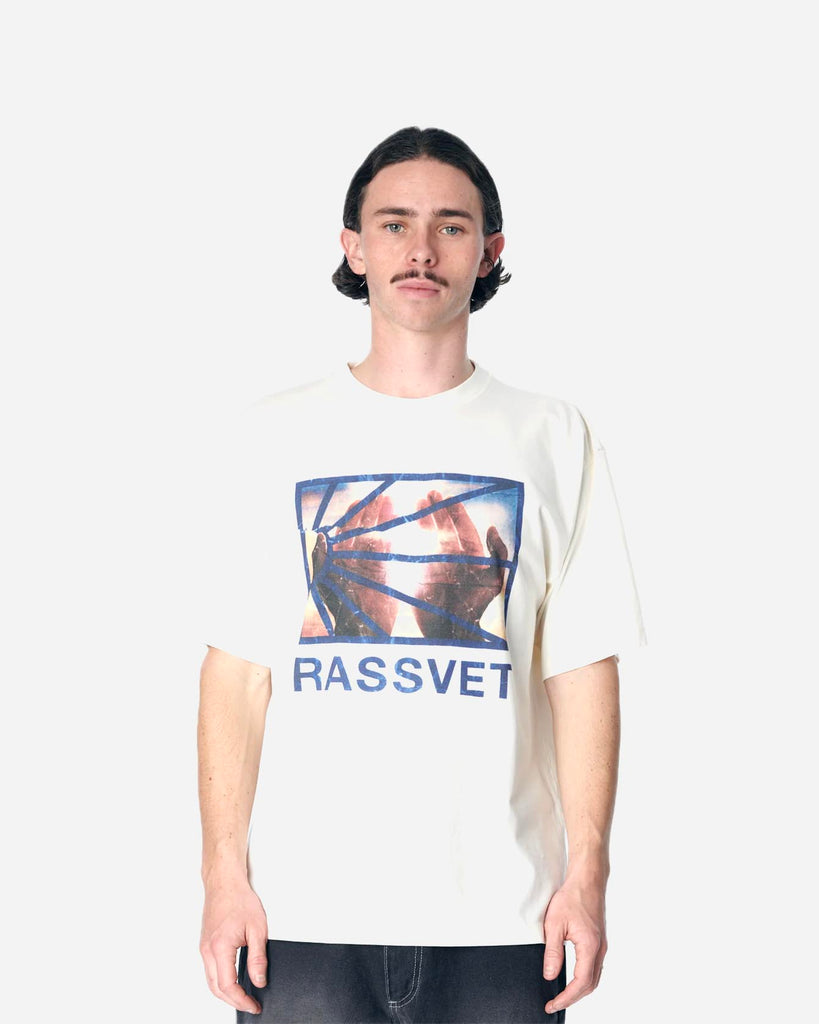 Rassvet Logo Tee Shirt Knit Off White style: PACC17T001