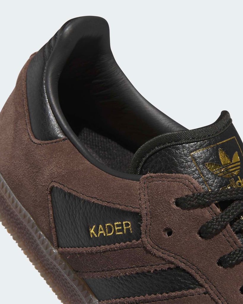 adidas samba adv x kader brown black gold 