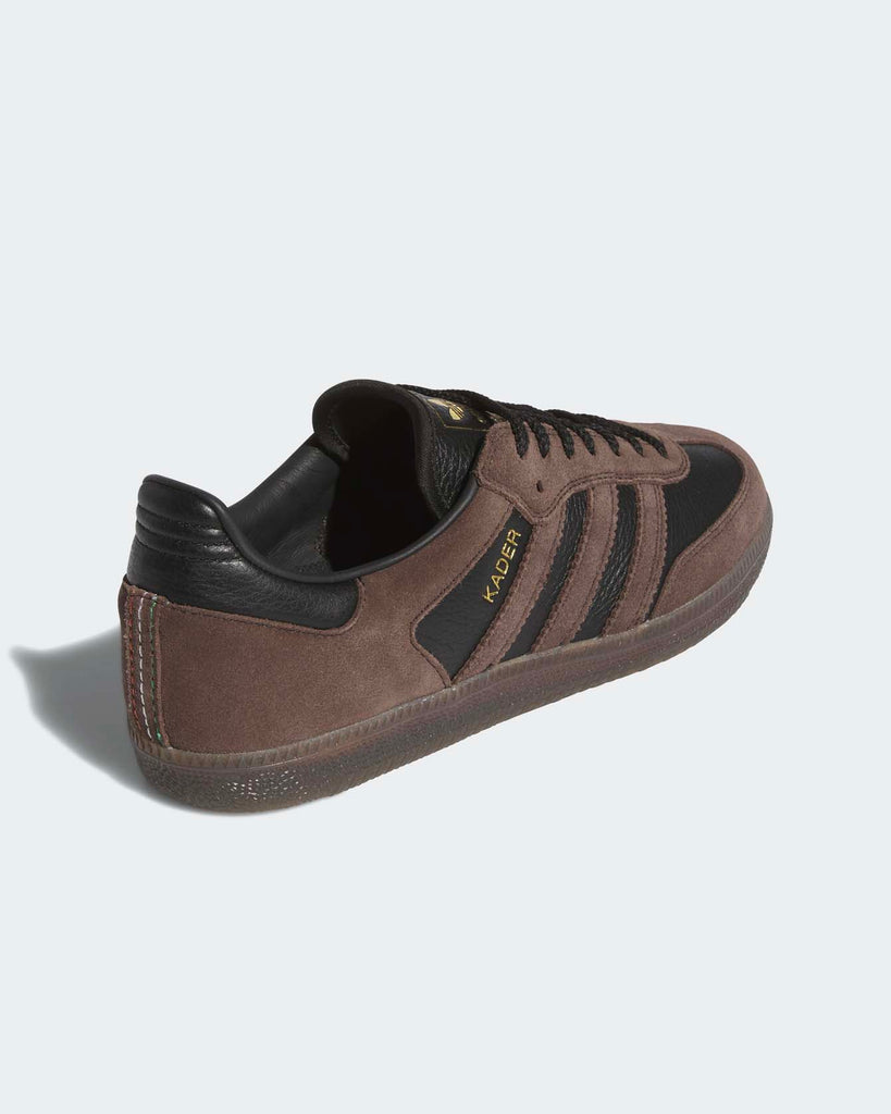 adidas samba adv x kader brown black gold 