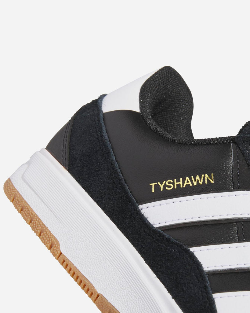 adidas skateboarding JI0846 tyshawn II core black white gum skate shoes