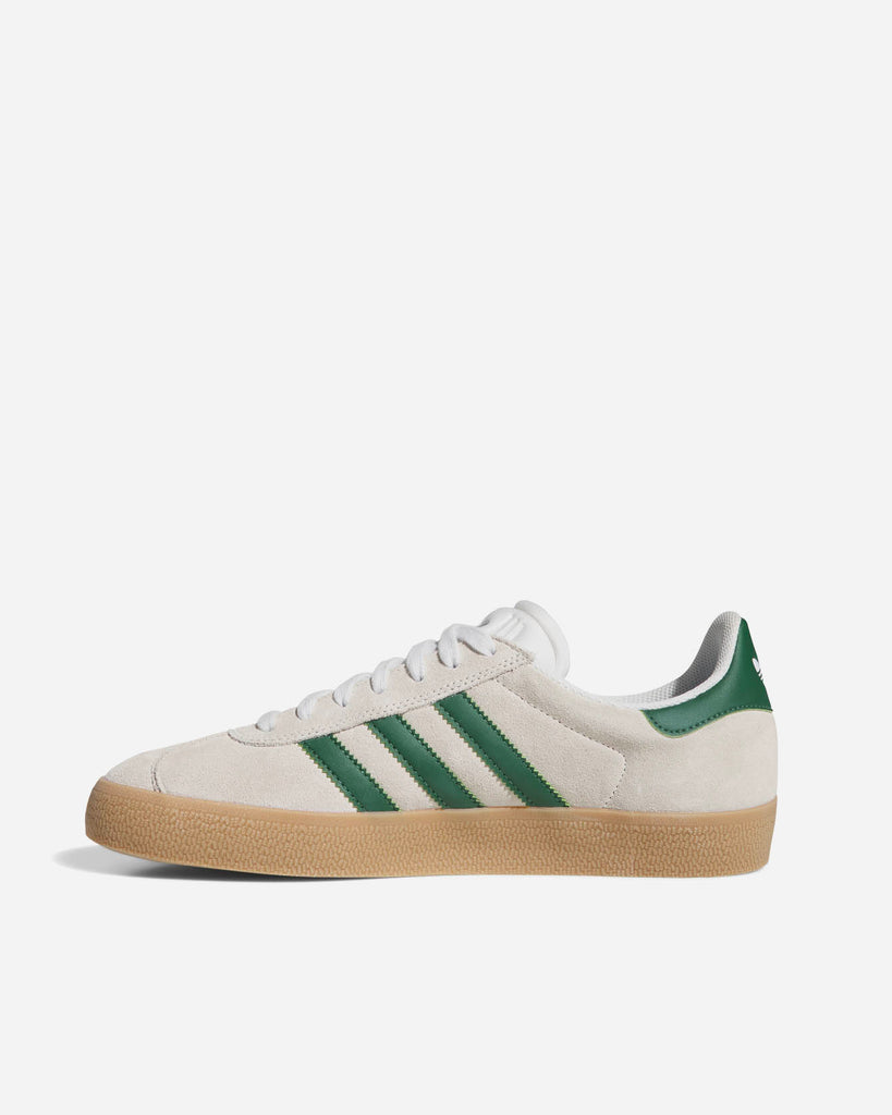 adidas skatebooarding Gazelle ADV Crystal White Green Gum style number JP5858