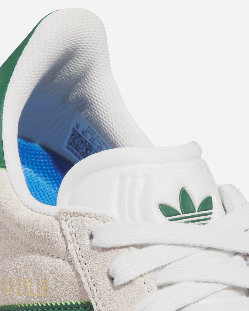 adidas skatebooarding Gazelle ADV Crystal White Green Gum style number JP5858