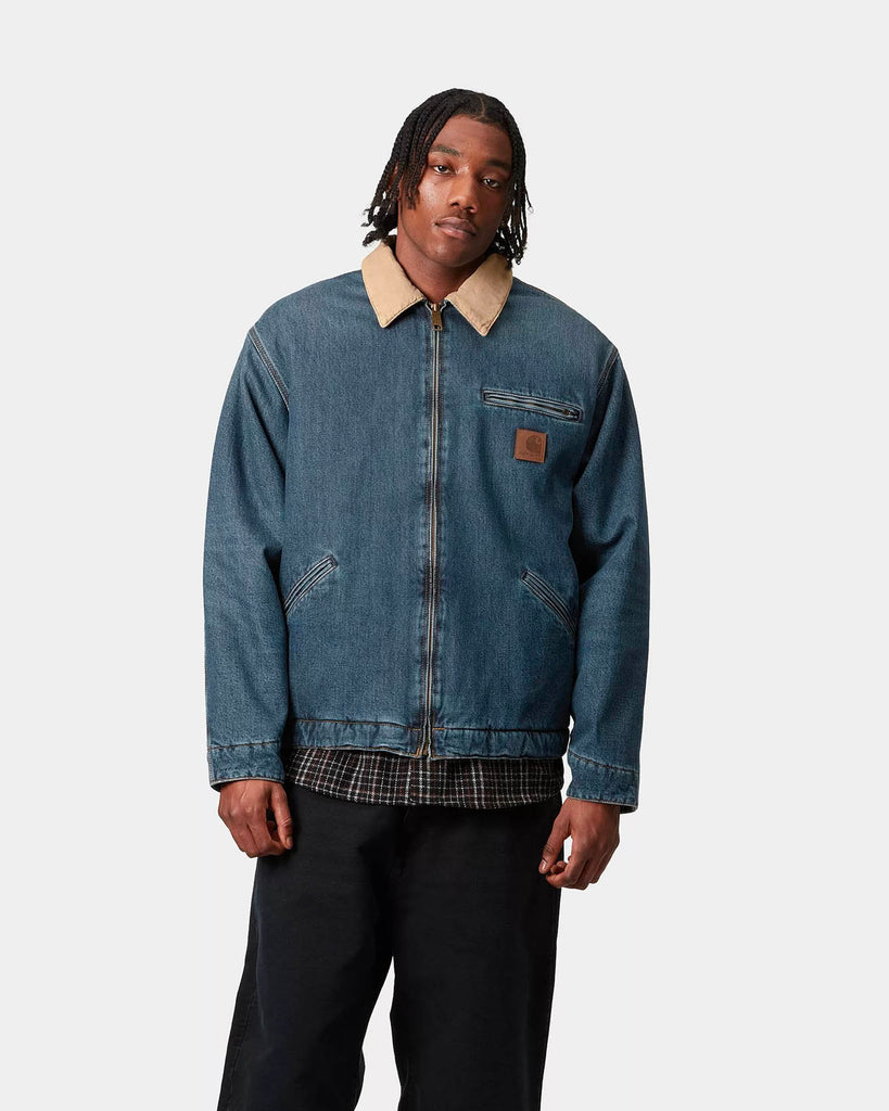 carhartt wip OG Detroit Jacket Smith Denim Blue stone washed