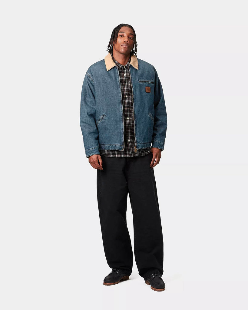 carhartt wip OG Detroit Jacket Smith Denim Blue stone washed